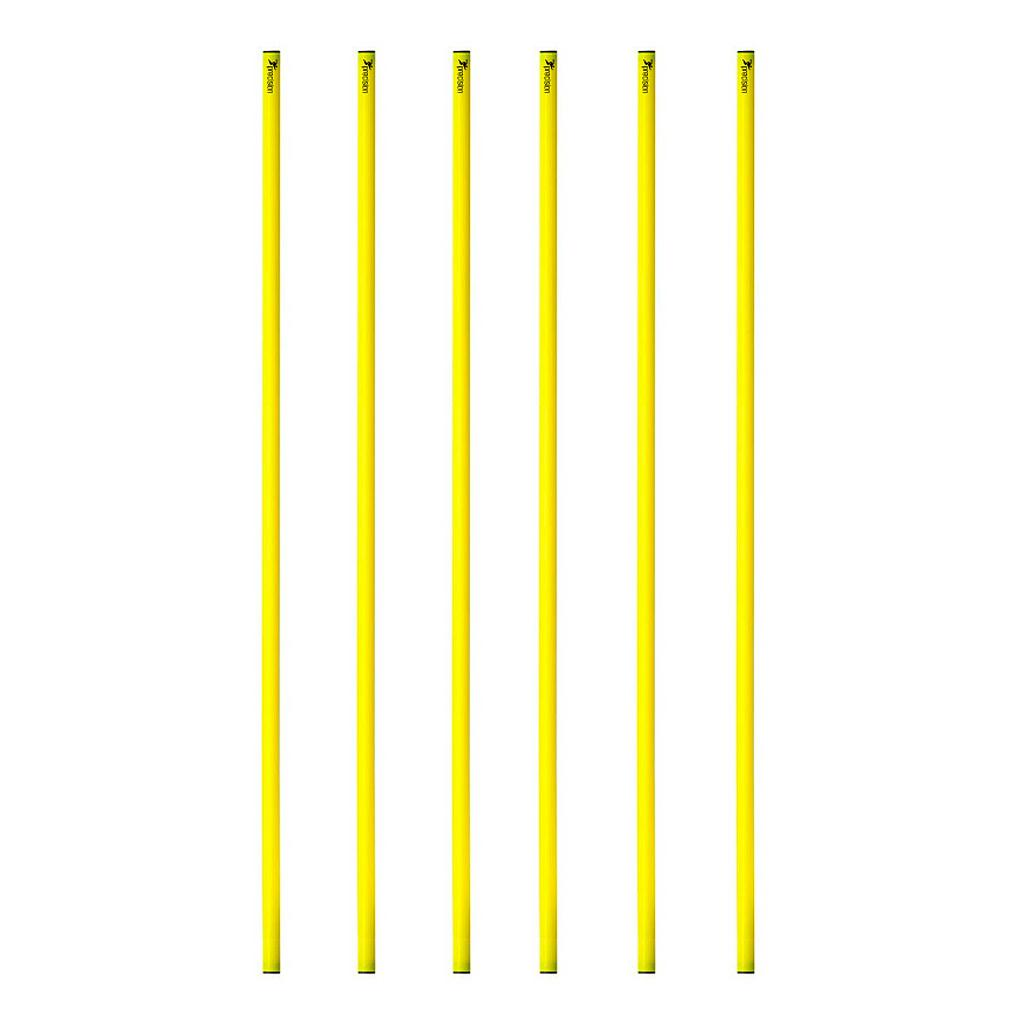 Precision 100cm Poles ( for Giant Space Markers ) Set of 6 - Yellow