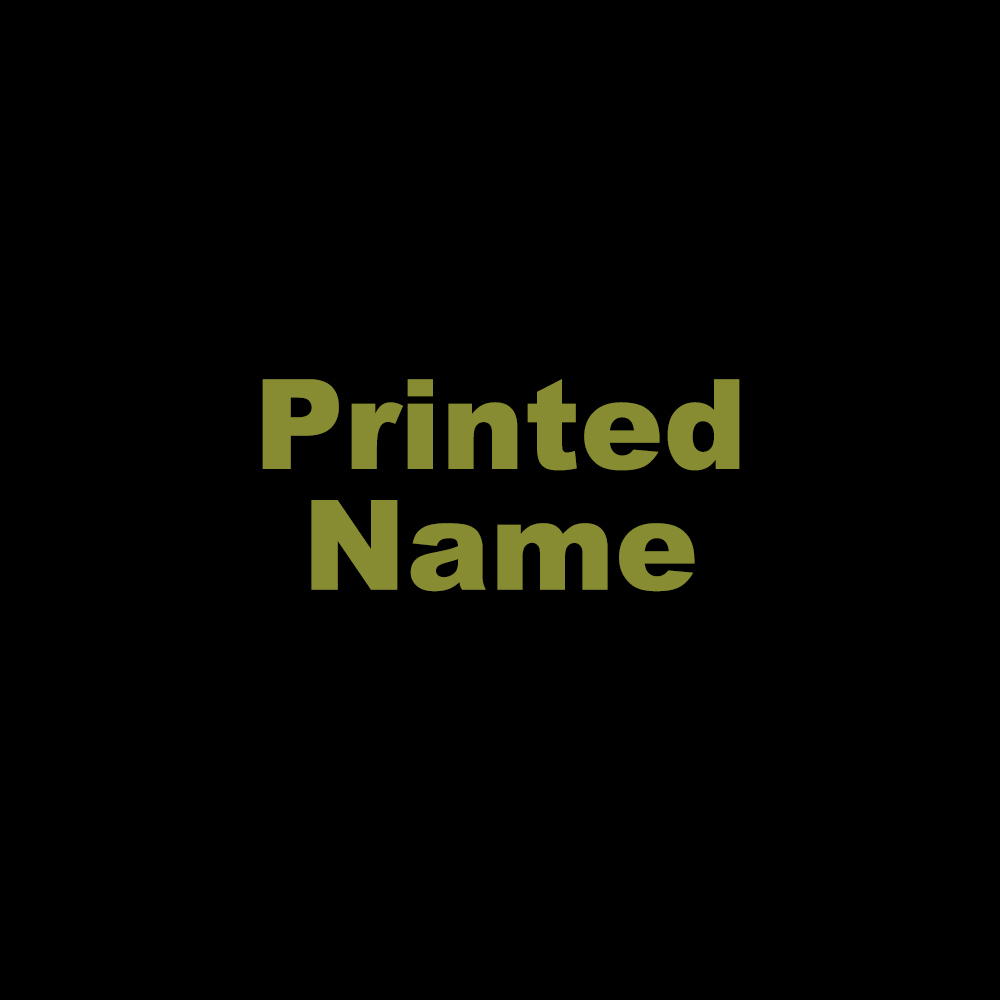 Printed Name