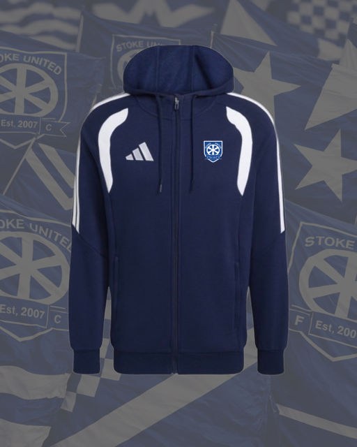 Stoke Utd Coaches Cotton FZ Hoodie