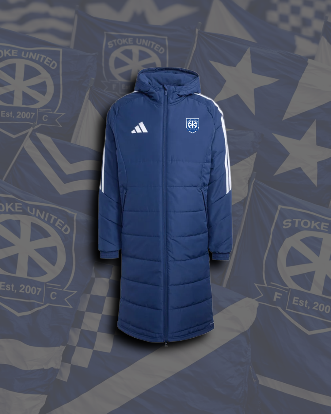 Stoke Utd Coaches Long Coat