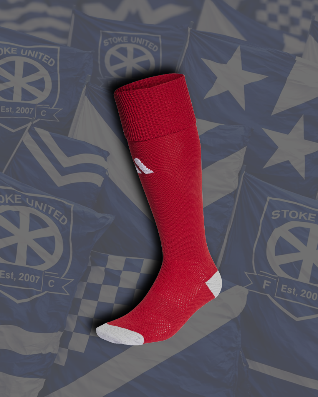Stoke Utd Home Sock